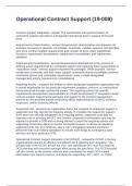 Operational Contract Support &lpar;19-008&rpar; Questions and Answers 100&percnt; Accurate