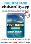 Test Bank for Chemistry for today general organic&comma; and Biochemistry&comma; 9th Edition by Spencer L&period; Seager & Michael R&period; Slabough &vert; 9780534399696 &vert;Full chapter &vert; Verified Answers &vert; LATEST