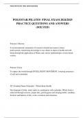 POLESTAR PILATES  FINAL EXAM 2024&sol;2025  PRACTICE QUESTIONS AND ANSWERS &lpar;SOLVED&rpar;