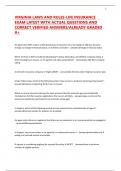 VIRGINIA LAWS AND RULES-LIFE INSURANCE EXAM LATEST WITH ACTUAL QUESTIONS AND CORRECT VERIFIED ANSWERS&sol;ALREADY GRADED A&plus;