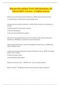 Russian Revolution Test2 with Questions&comma; all Solved 100&percnt; Correct &lowbar;Verified Answer
