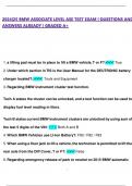 2024&vert;25 BMW ASSOCIATE LEVEL ASE TEST EXAM &vert; QUESTIONS AND ANSWERS ALREADY &vert; GRADED A&plus;
