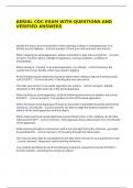  AERIAL CDC-BUNDLED EXAMS WITH COMPLETE QUESTIONS AND VERIFIED ANSWERS&semi; 100 &percnt; PASS ASSURANCE