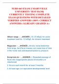 NURS 663 EXAM 2 MARYVILLE UNIVERSITY TEST BANK CURRENTLY TESTING COMPLETE EXAM QUESTIONS WITH DETAILED VERIFIED ANSWERS &lpar;100&percnt; CORRECT ANSWERS&rpar; &sol;ALREADY GRADED A&plus;