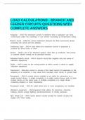 LOAD CALCULATIONS - BRANCH AND FEEDER CIRCUITS QUESTIONS WITH COMPLETE ANSWERS&period;