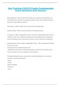 Epic Training COG170 Cogito Fundamentals Exam Questions And Answers