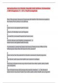 Introduction to Public Health 6th Edition Schneider &sol; All Chapters 1 - 31 &sol; Full Complete