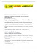 Civic Literacy Assessment - Broward College Civic Literacy assessment review questions and answers&period;docx