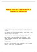 AERIAL CDC EXAMS WITH100 - CORRECT ANSWERS