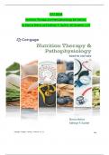 TEST BANK Nutrition Therapy and Pathophysiology 4th Edition, by Marcia Nelms and Kathryn P. Sucher. All Chapters 