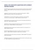 AERIAL CDC EXAM WITH QUESTIONS WITH CORRECT VERIFIED ANSWER