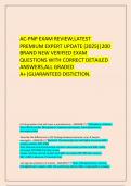  AC-PNP EXAM REVIEW&comma;LATEST PREMIUM EXPERT UPDATE &lpar;2025&rpar;&vert;200 BRAND NEW VERIFIED EXAM QUESTIONS WITH CORRECT DETAILED ANSWERS&comma;ALL GRADED A&plus;&vert;GUARANTEED DISTICTION&period;