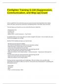 Firefighter Training S-130 &lpar;Suppression&comma; Communication&comma; and Mop-up&rpar; Exam