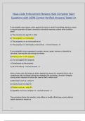 Texas Code Enforcement Newest 2024 Complete Exam  Questions with 100&percnt; Correct Verified Answers&sol; Rated A&plus;