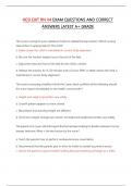 HESI EXIT RN V4 EXAM QUESTIONS AND CORRECT  ANSWERS LATEST A&plus; GRADE
