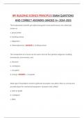 BPI BUILDING SCIENCE PRINCIPLES EXAM QUESTIONS  AND CORRECT ANSWERS GRADED A&plus; 2024-2025