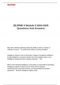 SEJPME II Module 5 2024-2025 Questions And Answers