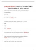 BPI BUILDING ANALYST EXAM QUESTIONS AND CORRECT  ANSWERS GRADED A&plus; LATEST 2024-2025