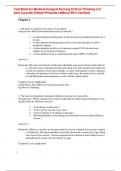 Test Bank for Medical Surgical Nursing Critical Thinking in Client Care&comma;4th Edition by Priscilla LeMon&lpar;100&percnt; Verified&rpar; A&plus; &vert; LATEST