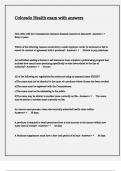 Colorado Health exam with answers