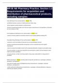 MPJE NE Pharmacy Practice&comma; Section 1&period;2 Requirements for acquisition and distribution of pharmaceutical