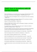 THEO Quiz 8 Questions with All Correct Answers