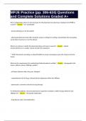 MPJE Practice &lpar;pp&period; 306-624&rpar; Questions and Complete Solutions Graded A&plus;