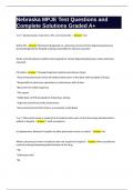 Nebraska MPJE Test Questions and Complete Solutions Graded A&plus;
