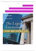 Solution Manual For The Legal Environment of Business&comma; 14th Edition by Roger E&period; Meiners&comma; Verified Chapters 1 - 22 Complete&comma; Newest Version