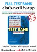 Test bank  for  Anatomy  and  Physiology  for  Speech  Language  and  Hearing  5th  Edition  Seikel