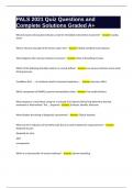 PALS 2021 Quiz Questions and Complete Solutions Graded A&plus;
