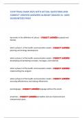 CCHP FINAL EXAM 2025 WITH ACTUAL QUESTIONS AND CORRECT VERIFIED ANSWERS ALREADY GRADED A&plus; 100&percnt; GUARANTEED PASS&excl;     