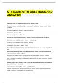 CTR EXAM WITH QUESTIONS AND ANSWERS