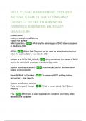 DELL CLIENT ASSESSMENT 2024-2025 ACTUAL EXAM 70 QUESTIONS AND