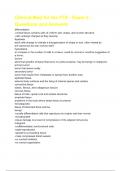 Clinical Med for the PTA - Exam 2 - Questions and Answers