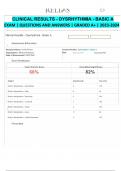 CLINICAL RESULTS - Relias Dysrhythmia Basic A Exam &lpar;2023 -2024&rpar; Questions and
