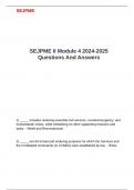 SEJPME II Module 4 2024-2025 Questions And Answers