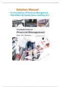 SOLUTION MANUAL For Foundations of Financial Management&comma; 18th Edition by Stanley Block&comma; Geoffrey Hirt&comma; &vert;All  Chapters 1 - 21&comma; Included&vert; Complete Guide A&plus;