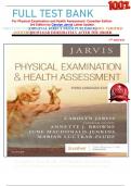                     FULL TEST BANK For Physical Examination and Health Assessment&colon; Canadian Edition  3rd Edition by Carolyn Jarvis Latest Update&period;
