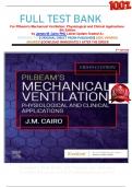                         FULL TEST BANK For Pilbeam's Mechanical Ventilation&colon; Physiological and Clinical Applications  8th Edition by James M&period; Cairo PhD Latest Update Graded A&plus;     