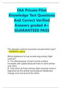 FAA Private Pilot Knowledge Test Questions And Correct Verified Answers graded A&plus; GUARANTEED PASS