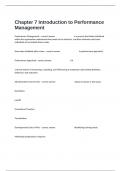  Chapter 7 Introduction to Performance Management Comprehensive Test Prep Actual Questions And Correct Detailed Answers&period;
