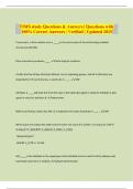 TIMS study Questions & Answers &vert; Questions with 100&percnt; Correct Answers &vert; Verified &vert; Updated 2025