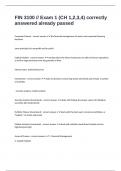 FIN 3100 &sol;&sol; Exam 1 &lpar;CH 1&comma;2&comma;3&comma;4&rpar; correctly answered already passed