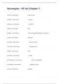 Norwegian - P&aring; Vei Chapter 7 Certification Review Exam Questions With Multiple  Choices  And Verified Answers&period;