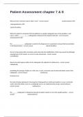 Patient Assessment chapter 7 & 8 Certification Review Exam Questions And Answers Verified Solutions&period;