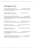 HR Chapter 7 & 12 Comprehensive 