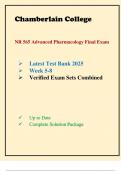 NR 565 Advanced Pharmacology Final Exam Latest Test Bank 2025