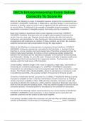 DECA Entrepreneurship Exam Solved Correctly To Score A&plus;