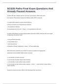 SCI225 Patho Final Exam Questions And Already Passed Answers&period;